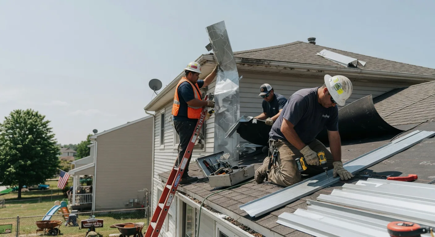 Storm Damage Metal Roof Repair in Hensonville, NY